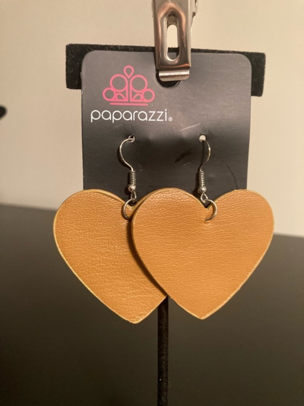 Paparazzi Camel Heart Drop Earrings